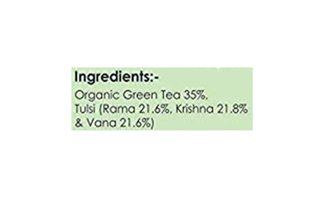 Farganic Pure Green Tea Tulsi Green Tea   Plastic Jar  100 grams